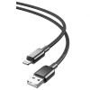 Кабель USB XO NB249 Lightning Quick Charge 5A black