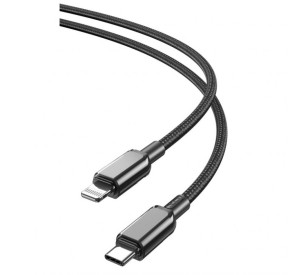 Кабель USB XO NB-Q250A Type-C to Lightning PD 27W black
