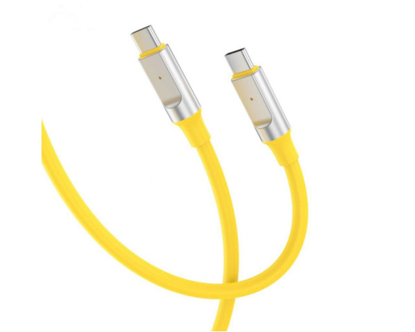 Кабель USB XO NB-Q252B Type-C to Type-C PD 60W yellow