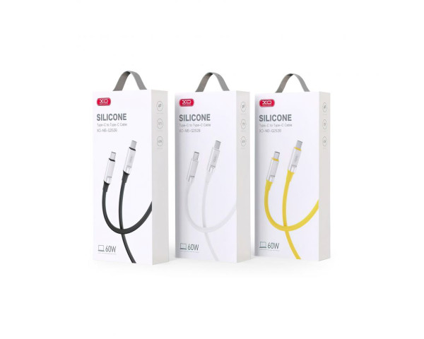 Кабель USB XO NB-Q252B Type-C to Type-C PD 60W yellow