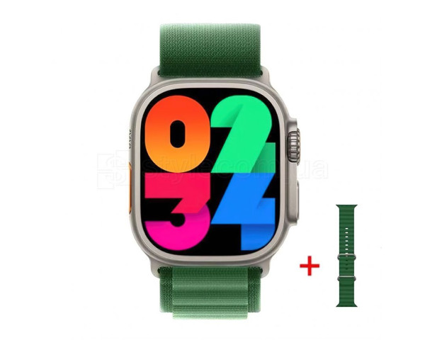 Смарт-часы (Smart Watch) HW9 Ultra Max gold/green