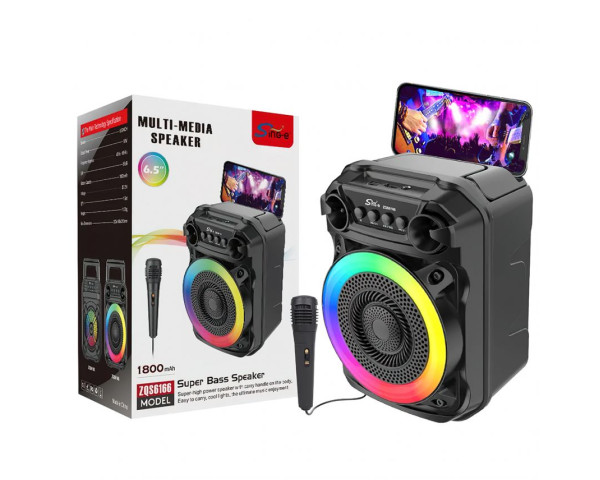Портативна колонка ZQS6166 12W black