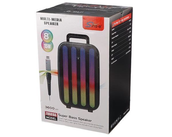 Портативна колонка ZQS8155 15W black