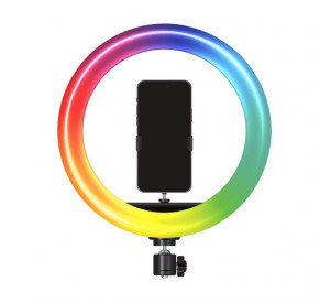 Кільцева лампа RD-36 RGB Crystal (36см) + стійка на підлогу (2,1м)