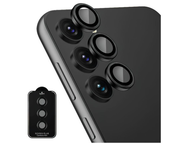 Захисне скло на камеру CD LINE для Samsung Galaxy S23/S911 (2023), S23 Plus/S916 (2023) black