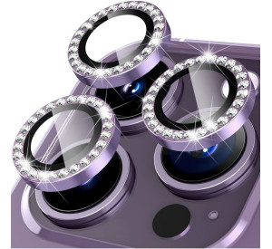Захисне скло на камеру DIAMOND для Apple iPhone 14 Pro, 14 Pro Max purple