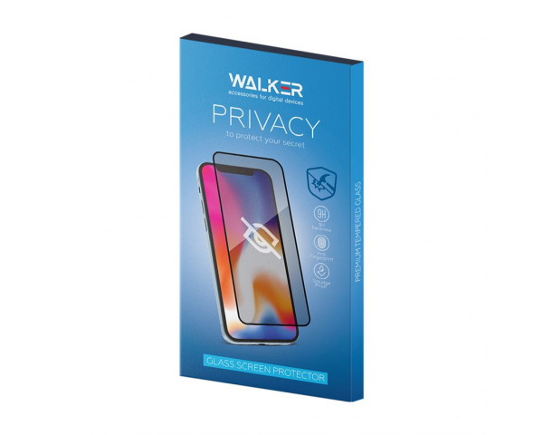 Захисне скло WALKER Privacy для Apple iPhone 17 Pro black