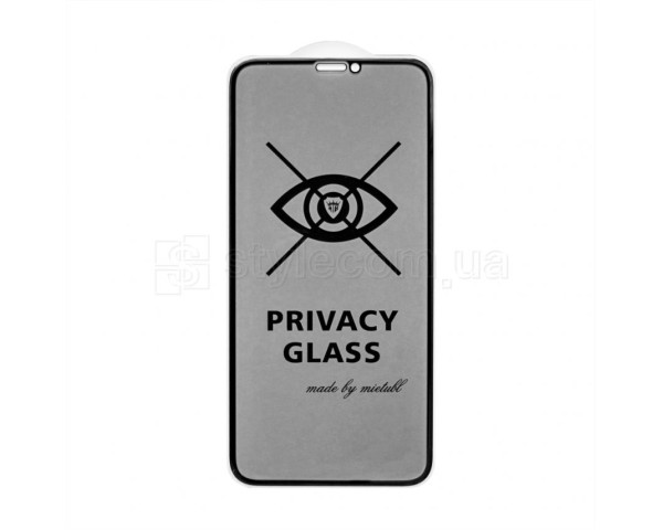 Защитное стекло Privacy для Apple iPhone X, Xs, 11 Pro black