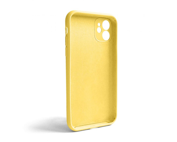 Чохол Full Silicone Case для Apple iPhone 11 yellow (04) закрита камера (без логотипу)