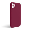 Чохол Full Silicone Case для Apple iPhone 11 rose red (37) закрита камера (без логотипу)