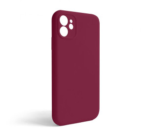 Чохол Full Silicone Case для Apple iPhone 11 rose red (37) закрита камера (без логотипу)