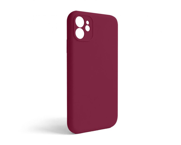 Чохол Full Silicone Case для Apple iPhone 11 rose red (37) закрита камера (без логотипу)