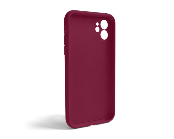 Чохол Full Silicone Case для Apple iPhone 11 rose red (37) закрита камера (без логотипу)