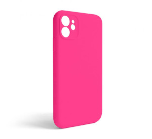 Чохол Full Silicone Case для Apple iPhone 11 shiny pink (38) закрита камера (без логотипу)