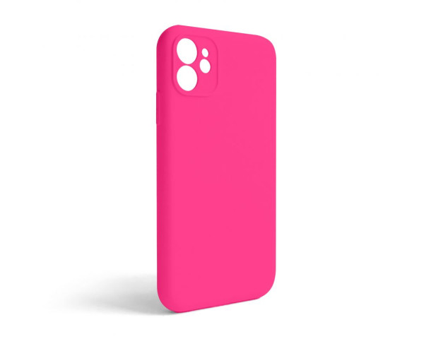 Чохол Full Silicone Case для Apple iPhone 11 shiny pink (38) закрита камера (без логотипу)