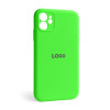 Чохол Full Silicone Case для Apple iPhone 11 shiny green (40) закрита камера