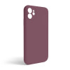 Чохол Full Silicone Case для Apple iPhone 11 maroon (42) закрита камера (без логотипу)
