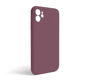 Чохол Full Silicone Case для Apple iPhone 11 maroon (42) закрита камера (без логотипу)