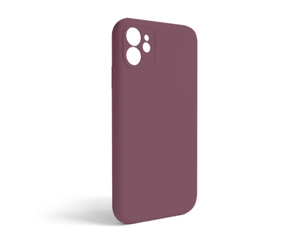 Чохол Full Silicone Case для Apple iPhone 11 maroon (42) закрита камера (без логотипу)