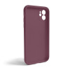 Чохол Full Silicone Case для Apple iPhone 11 maroon (42) закрита камера (без логотипу)