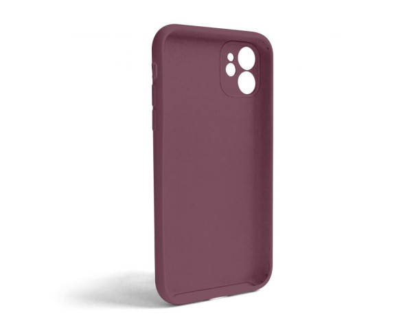 Чохол Full Silicone Case для Apple iPhone 11 maroon (42) закрита камера (без логотипу)