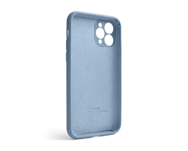Чохол Full Silicone Case для Apple iPhone 11 Pro light blue (05) закрита камера