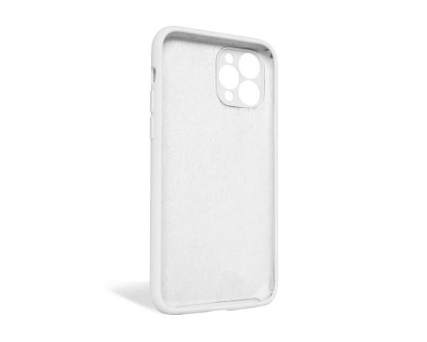 Чохол Full Silicone Case для Apple iPhone 11 Pro white (09) закрита камера (без логотипу)