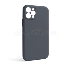 Чохол Full Silicone Case для Apple iPhone 11 Pro dark grey (15) закрита камера