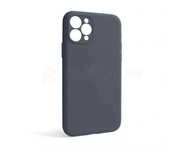 Чохол Full Silicone Case для Apple iPhone 11 Pro dark grey (15) закрита камера