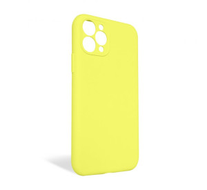 Чохол Full Silicone Case для Apple iPhone 11 Pro flash lime (41) закрита камера (без логотипу)