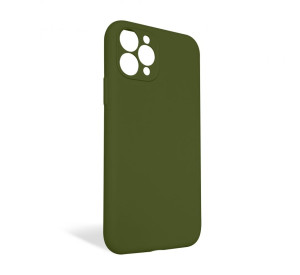 Чохол Full Silicone Case для Apple iPhone 11 Pro army green (45) закрита камера (без логотипу)