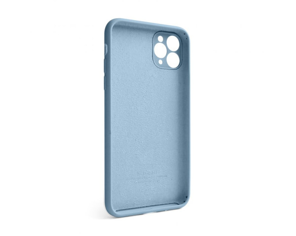 Чохол Full Silicone Case для Apple iPhone 11 Pro Max light blue (05) закрита камера