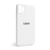Чехол Full Silicone Case для Apple iPhone 11 Pro Max white (09) закрытая камера