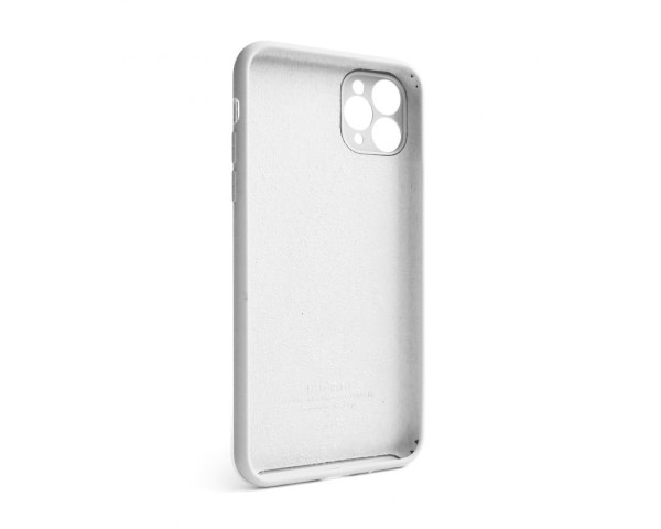 Чехол Full Silicone Case для Apple iPhone 11 Pro Max white (09) закрытая камера