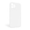Чохол Full Silicone Case для Apple iPhone 11 Pro Max white (09) закрита камера (без логотипу)