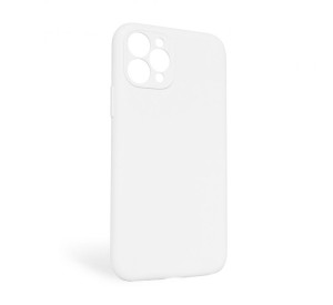 Чехол Full Silicone Case для Apple iPhone 11 Pro Max white (09) закрытая камера (без логотипа)