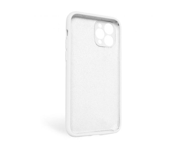 Чохол Full Silicone Case для Apple iPhone 11 Pro Max white (09) закрита камера (без логотипу)