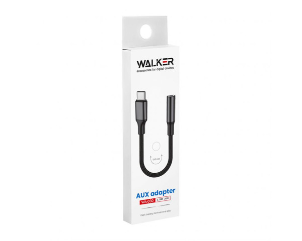 Аудіо-перехідник WALKER WA-030 Type-C to AUX 3.5мм