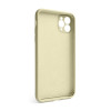 Чохол Full Silicone Case для Apple iPhone 11 Pro Max antique white (10) закрита камера