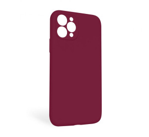 Чохол Full Silicone Case для Apple iPhone 11 Pro Max rose red (37) закрита камера (без логотипу)