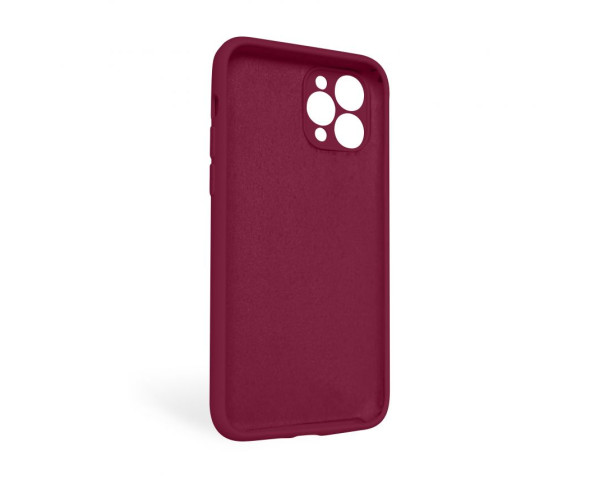 Чохол Full Silicone Case для Apple iPhone 11 Pro Max rose red (37) закрита камера (без логотипу)