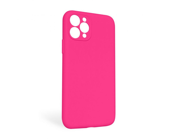 Чехол Full Silicone Case для Apple iPhone 11 Pro Max shiny pink (38) закрытая камера (без логотипа)