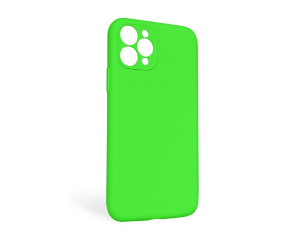 Чохол Full Silicone Case для Apple iPhone 11 Pro Max shiny green (40) закрита камера (без логотипу)