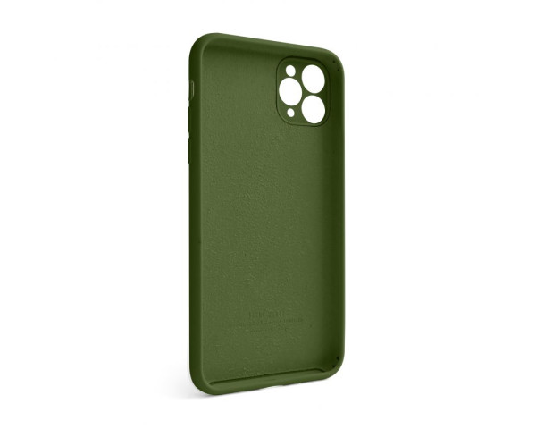 Чохол Full Silicone Case для Apple iPhone 11 Pro Max army green (45) закрита камера