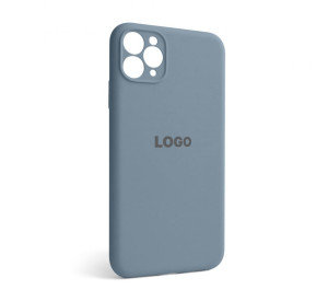 Чехол Full Silicone Case для Apple iPhone 11 Pro Max sierra blue (62) закрытая камера