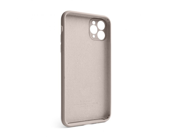 Чохол Full Silicone Case для Apple iPhone 11 Pro Max grey pink (73) закрита камера (без логотипу)