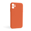 Чохол Full Silicone Case для Apple iPhone 12 apricot (02) закрита камера (без логотипу)