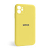 Чехол Full Silicone Case для Apple iPhone 12 yellow (04) закрытая камера