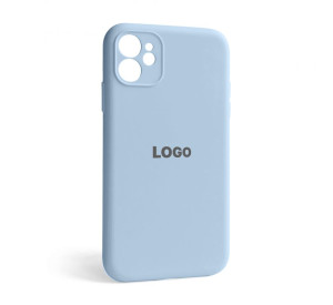 Чохол Full Silicone Case для Apple iPhone 12 light blue (05) закрита камера