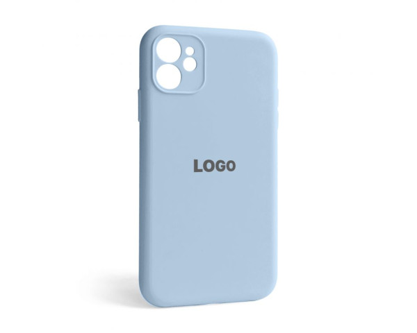 Чохол Full Silicone Case для Apple iPhone 12 light blue (05) закрита камера